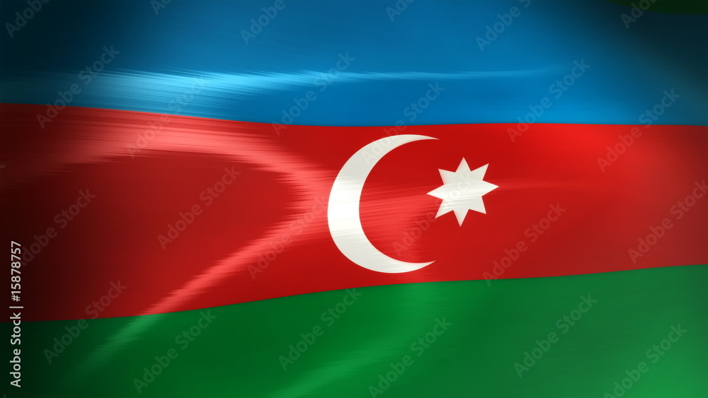 Azerbaijani Flag - HD Loop Azerbaijani Flag - HD Loop