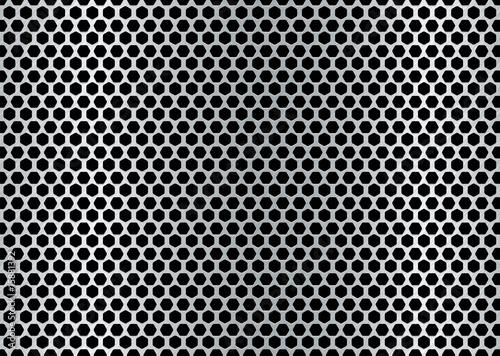 hexagon metal brushed