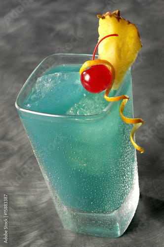 Blue Curacao cocktail photo