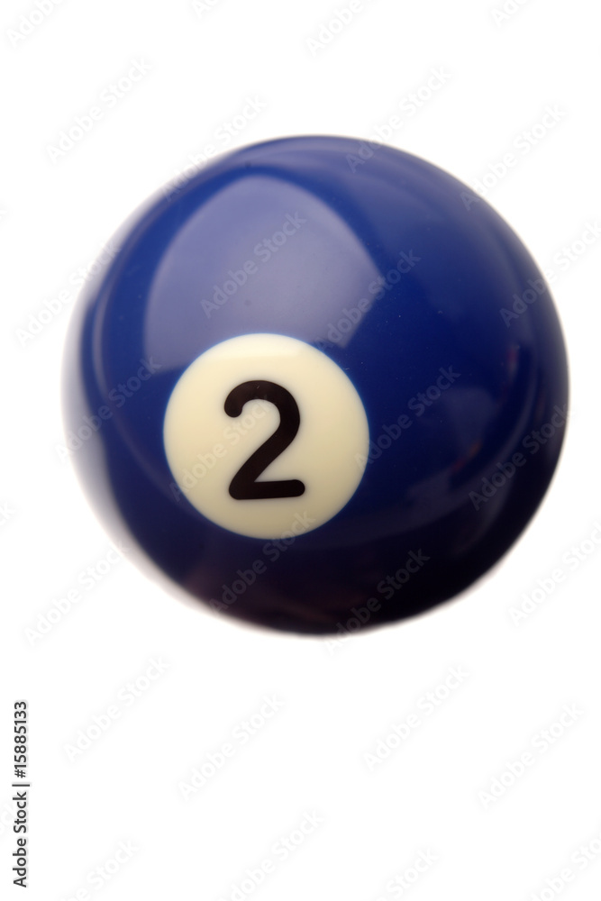 Pool ball isolated over white background Pool ball isolated over white background