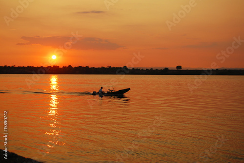 Boat At Sunset © tony4urban