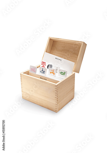 kitchen, recipe box
