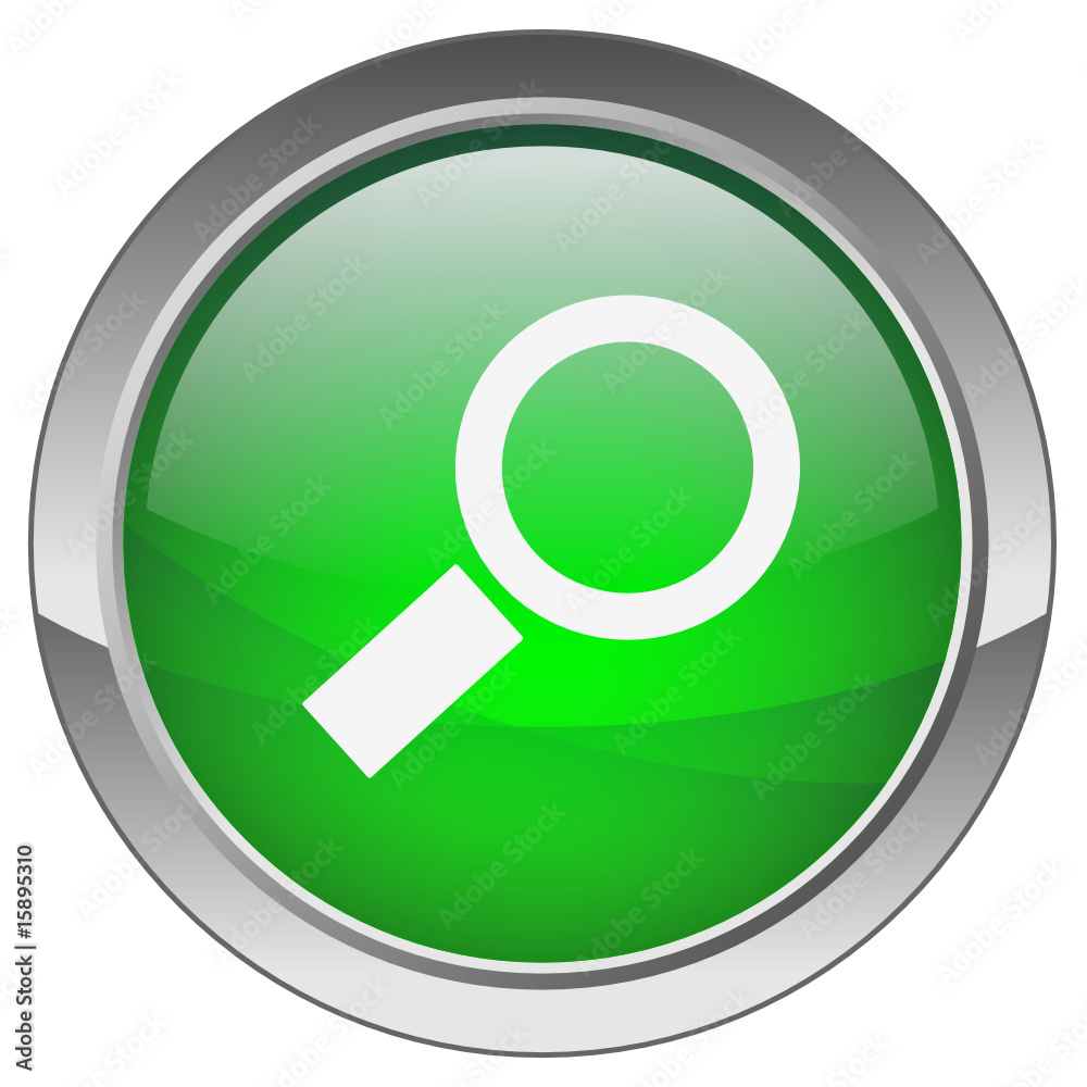 Orb button with Search symbol (green) Orb button with Search symbol (green)