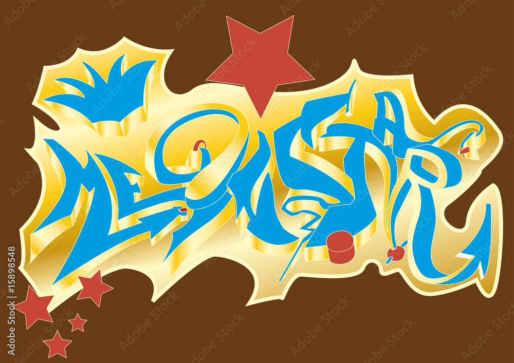 Obraz premium Graffiti Megastar