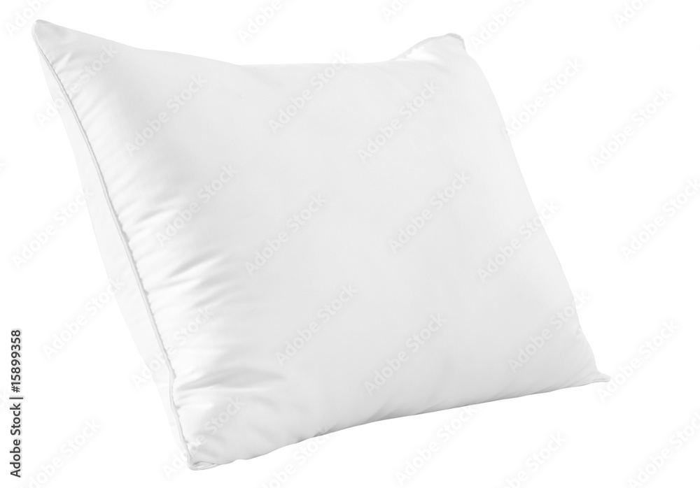 White pillow. Clipping path White pillow. Clipping path