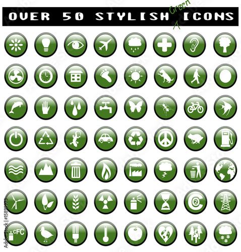 Environmental Green Icons