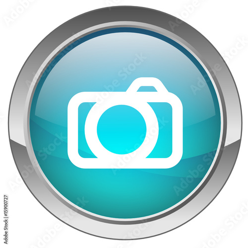 Orb button with Camera symbol (blue)