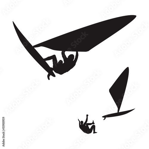 Windsurfer beim springen