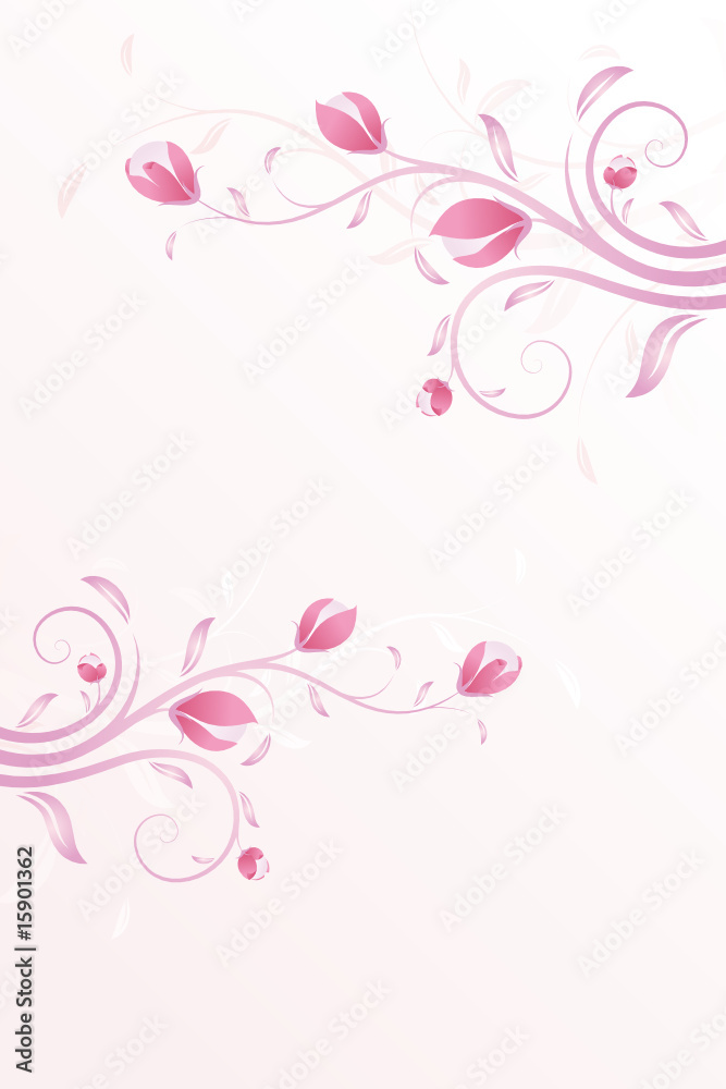 Summer background in pink