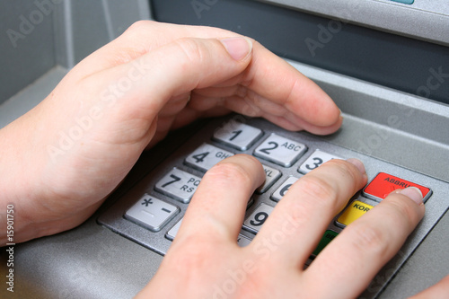 Bankomat Geheimzahl eingeben