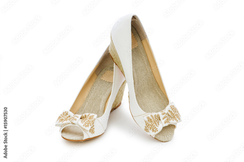 Obraz premium Woman shoes isolated on the white background