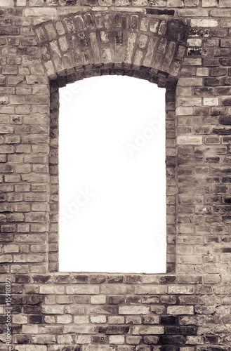 Brick wall and window