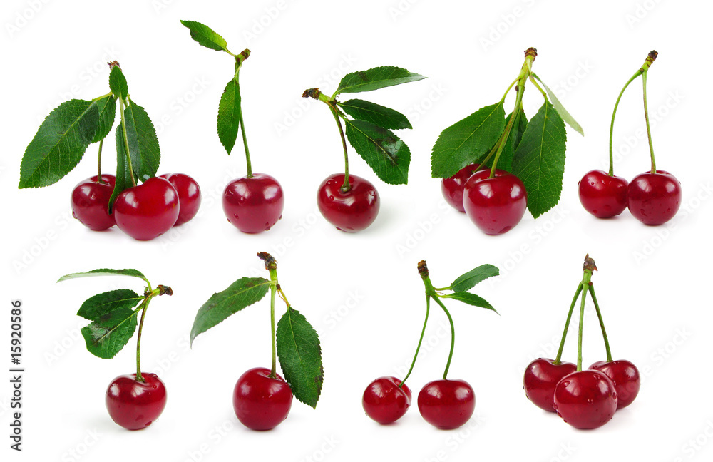 Cherries isolated on white background Cherries isolated on white background