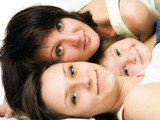 Lying mother and two daughters