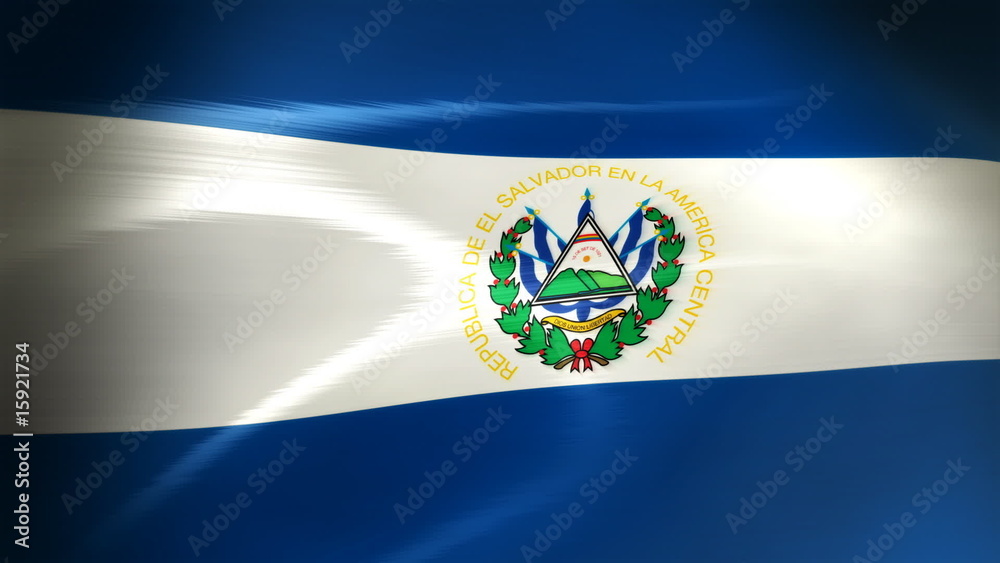 Elsalvador Flag - HD Loop