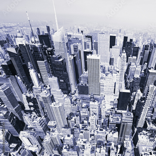 Plakat Manhattan z góry