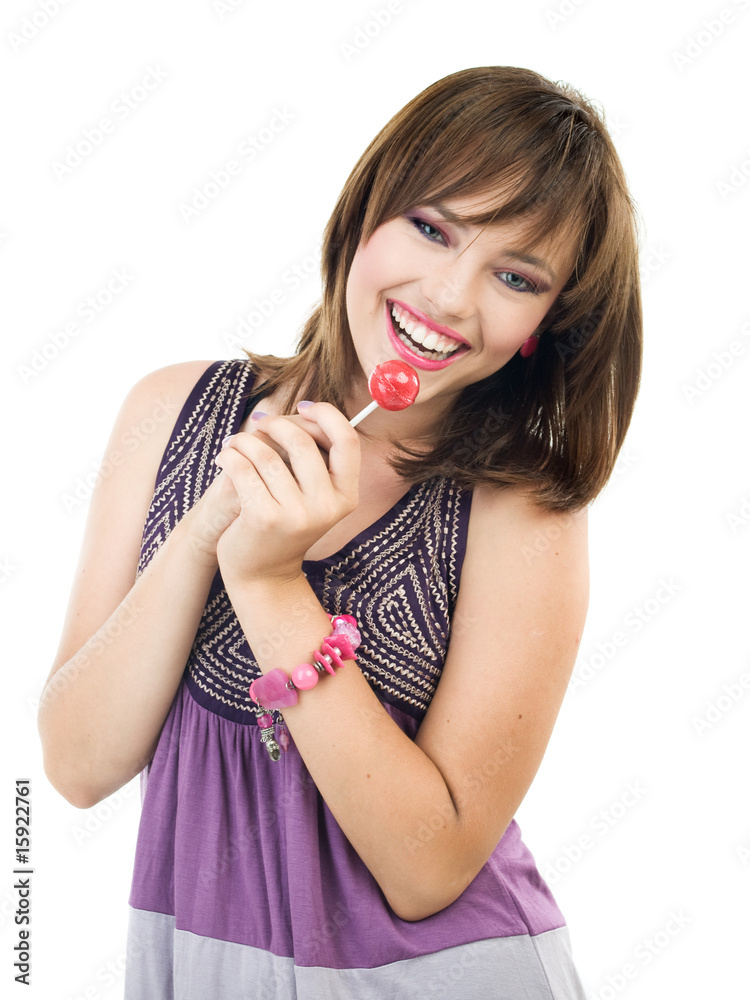 girl with candy