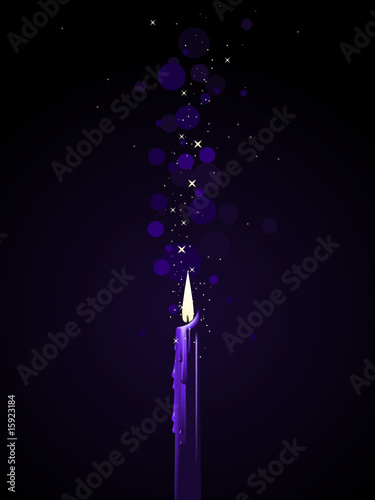 Purple candle magic