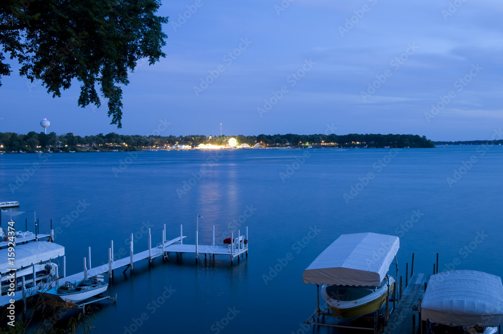 Dusk on Okoboji, Iowa Dusk on Okoboji, Iowa