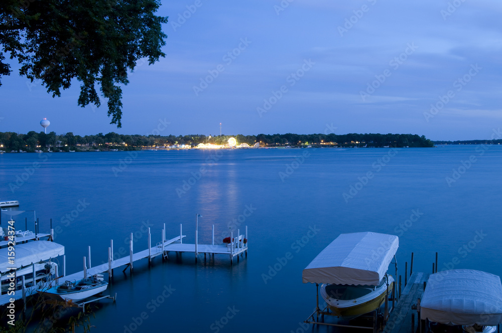 Dusk on Okoboji, Iowa