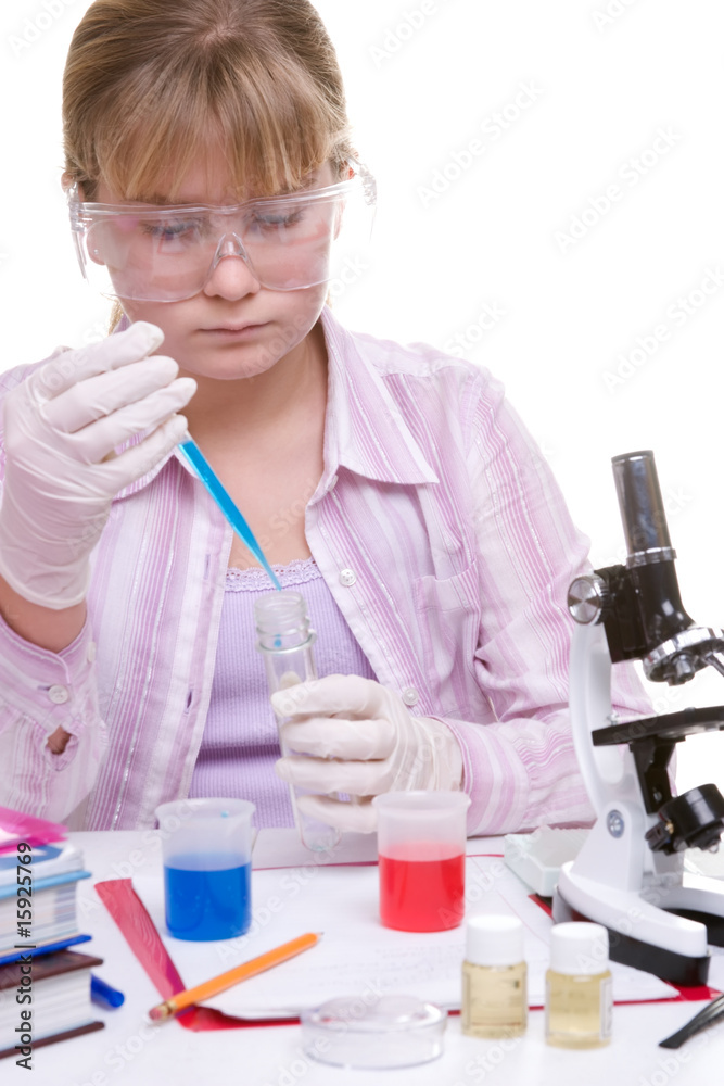 Student in laboratory