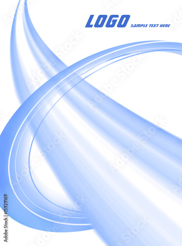 Blue abstract motive (easy to remove the text)