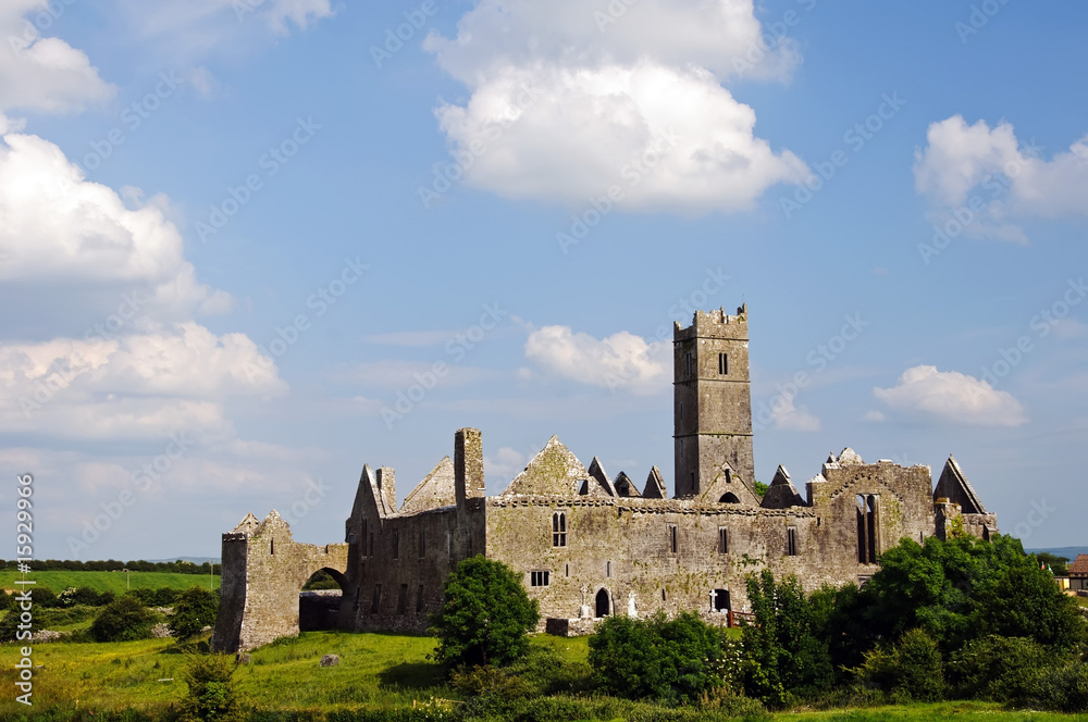 quin abbey, famous in county clare, ireland