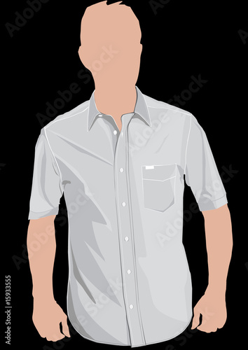 Realistic polo shirt