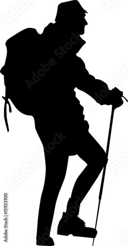 Marcheur silhouette 1