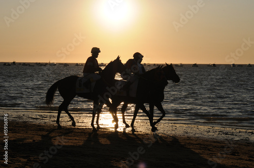 carrera de caballos en Sanlucar de Barrameda CADIZ