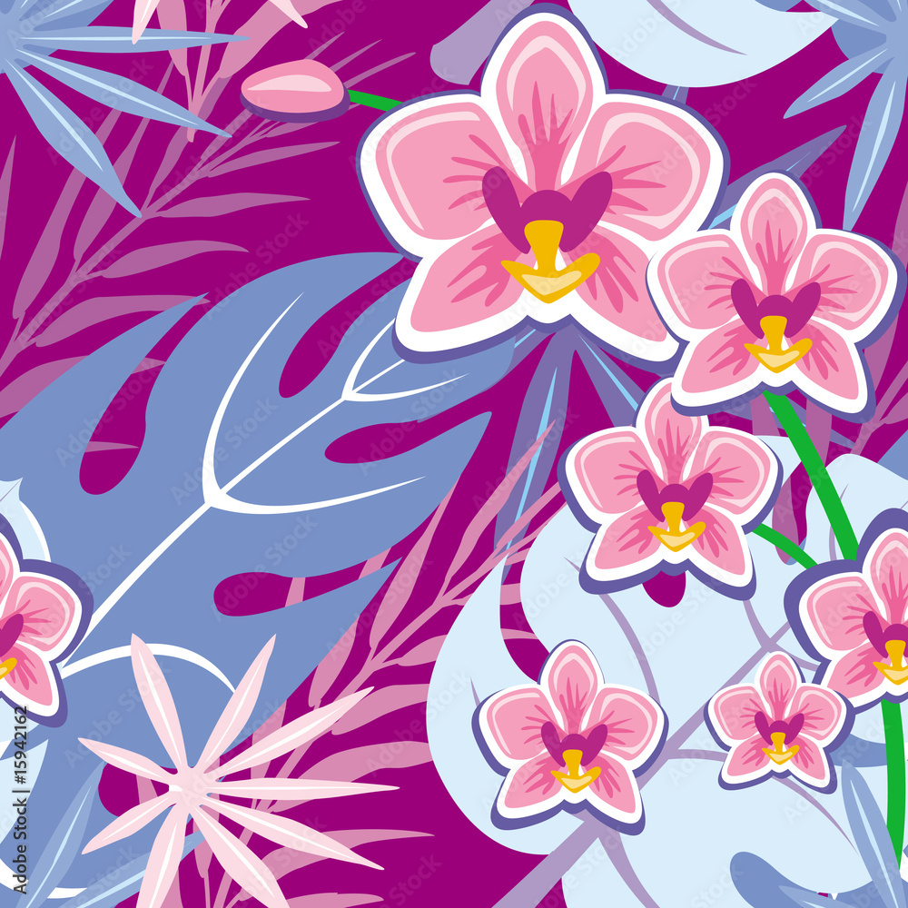 Obraz premium Seamless floral pattern