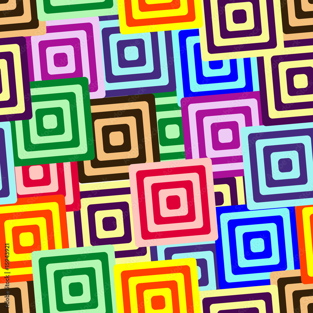 Retro vivid seamless square background Retro vivid seamless square background
