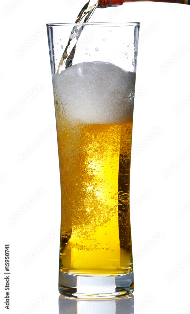 Pouring beer