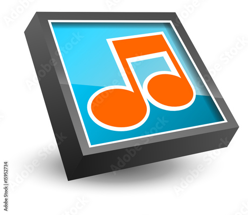 3D Music Icon