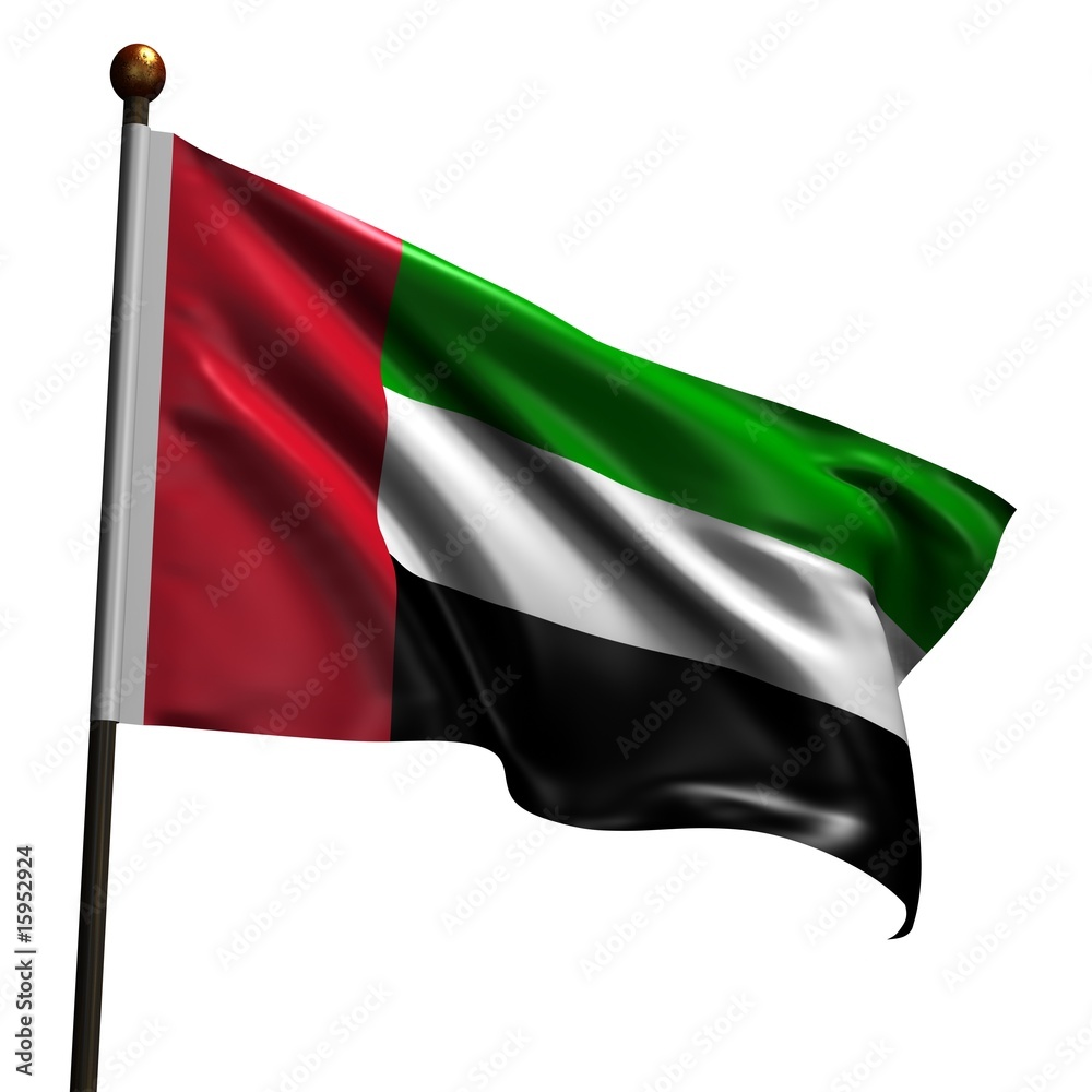 High resolution flag of United Arabic Emirates High resolution flag of United Arabic Emirates