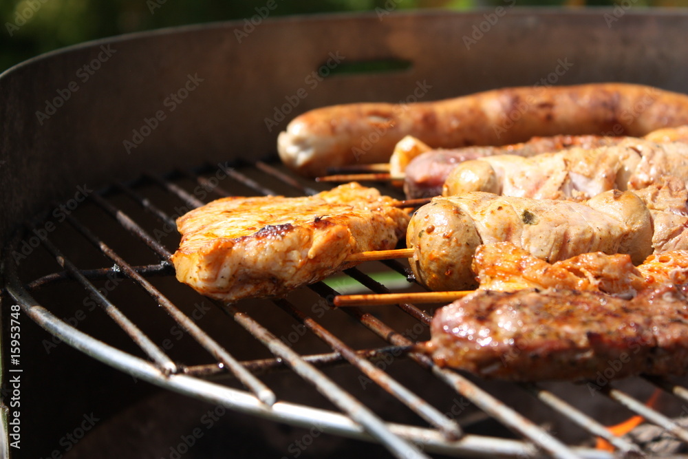 Fleisch auf dem Grill Fleisch auf dem Grill