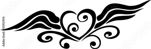 Geflügeltes Herz, filigran