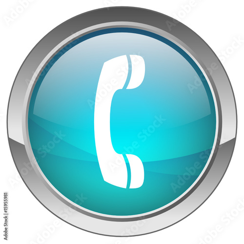 Bouton "Téléphone " (bleu) - "Phone" button (blue)