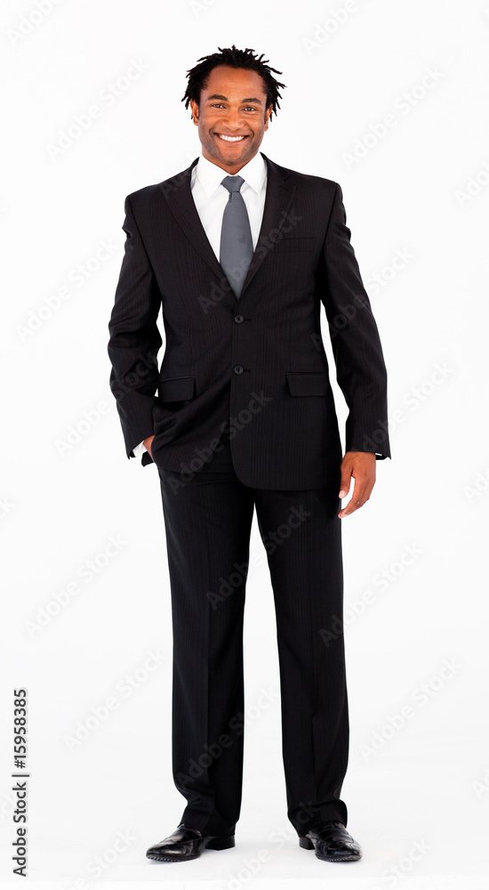 Attractive businessman looking at the camera Attractive businessman looking at the camera