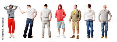 sportsmen isolated on a white background photo