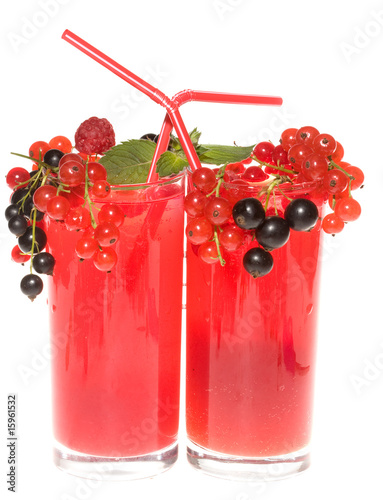 Fruits cocktails with berries