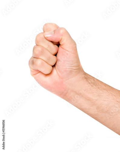 Fist isolated on white background