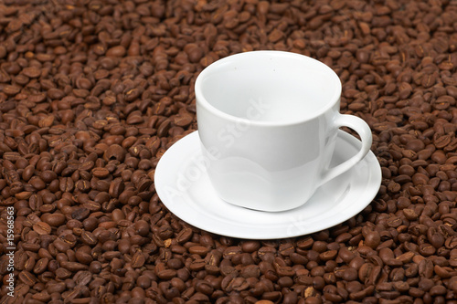 Cup , costing on coffee grain