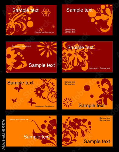 Set of business cards