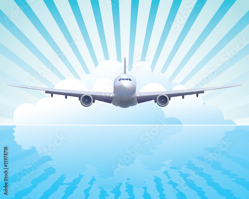 Vector aircraft in the sky
