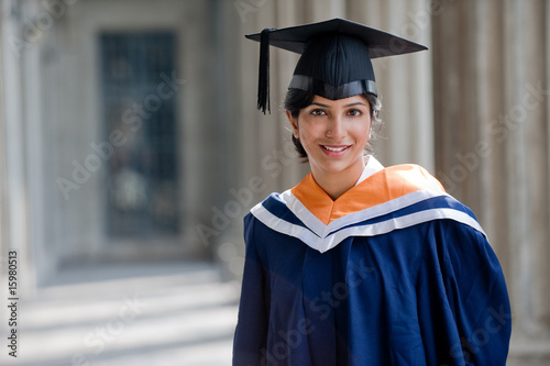 Graduate In Hallway