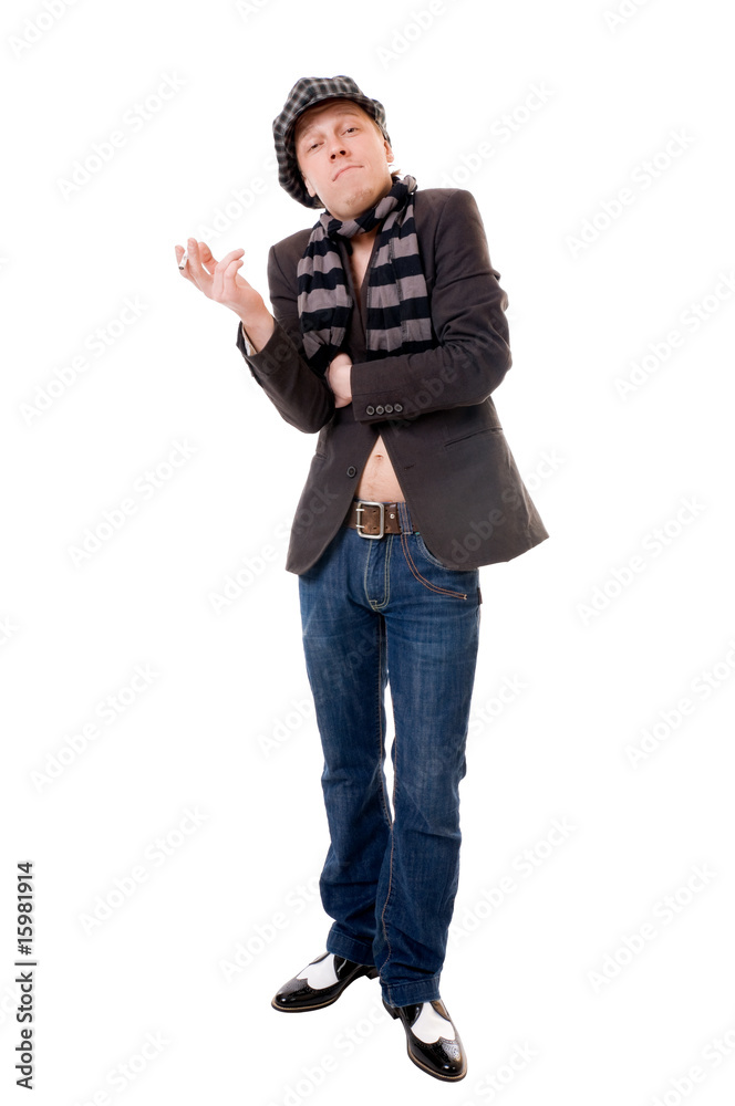 Stylish young man with cigarette Stylish young man with cigarette