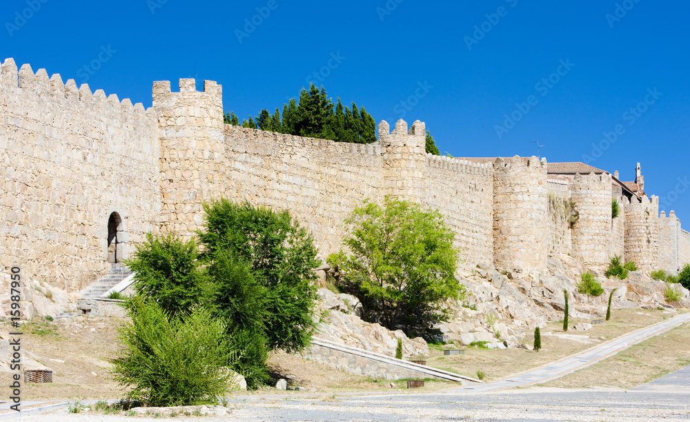 fortification of Avila, Castile and Leon, Spain