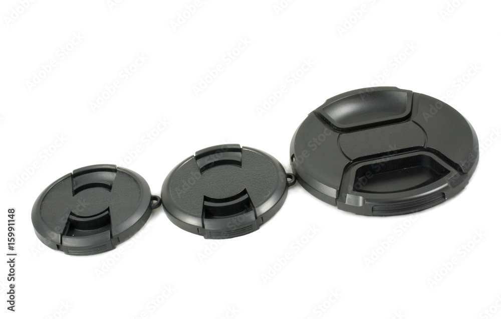 Isolated Black Camera Lens Cap Isolated Black Camera Lens Cap