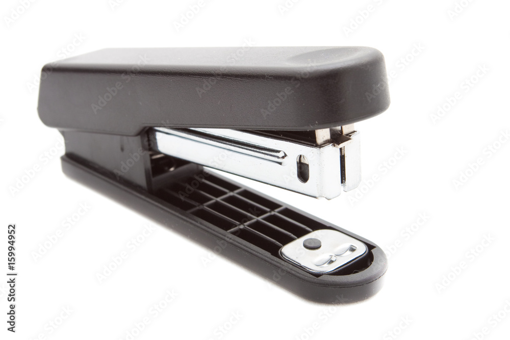 Black stapler isolated on white Black stapler isolated on white